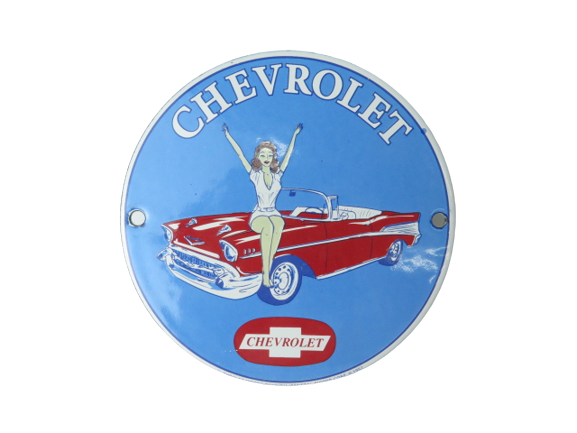 Chevrolet Enamel Plaque