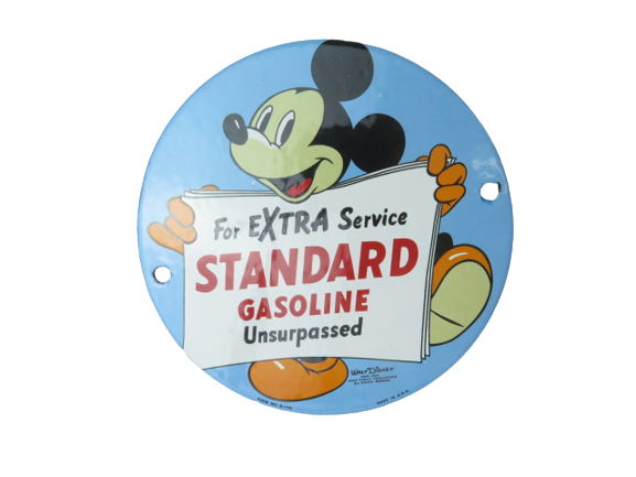 Mickey & Standard Enamel Plaque