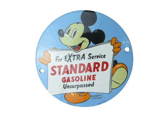 Mickey & Standard Enamel Plaque