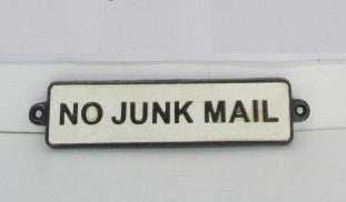 No Junk Mail Sign