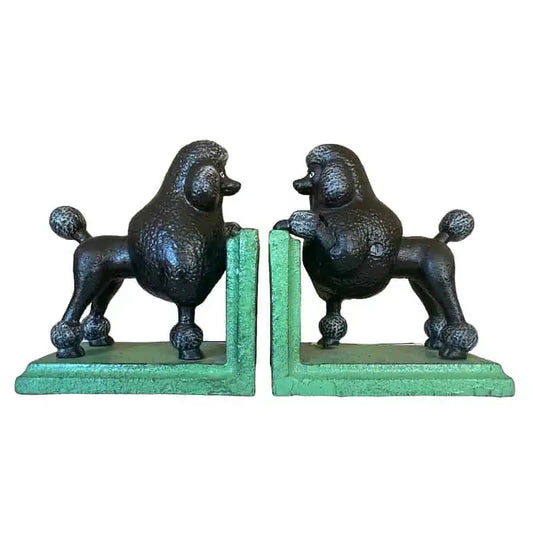 Poodle Bookends Pair