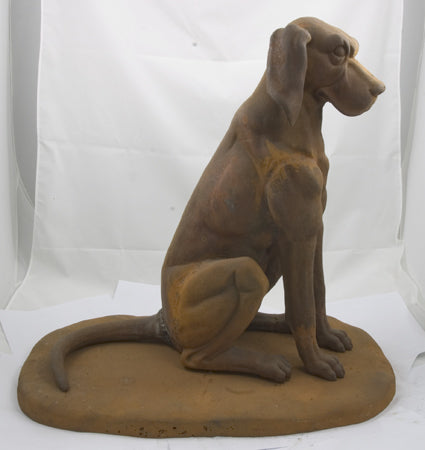 Guard Dog  ( Female ) W/ Base (Rust)