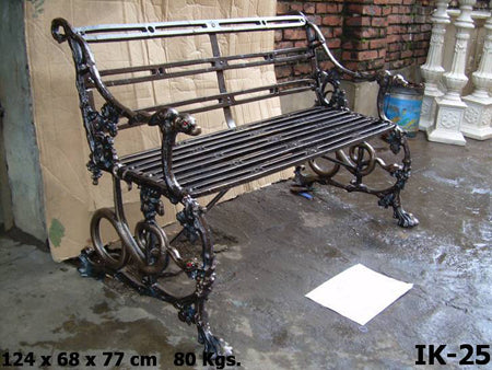 All iron Snake  Bench