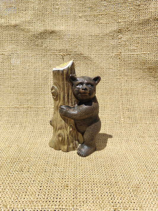 Bear  Hugging  log  Doorstop