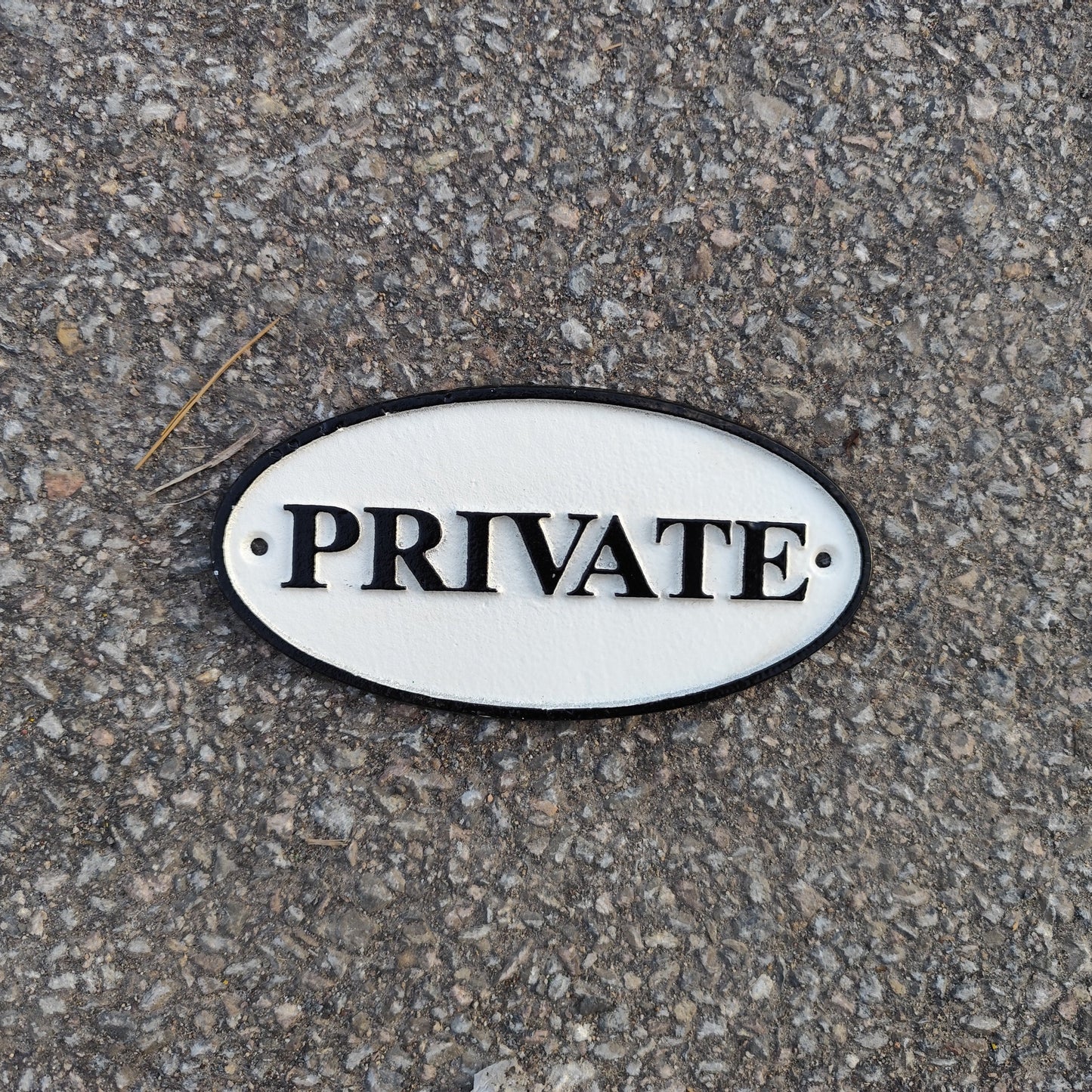 " Private " Sign