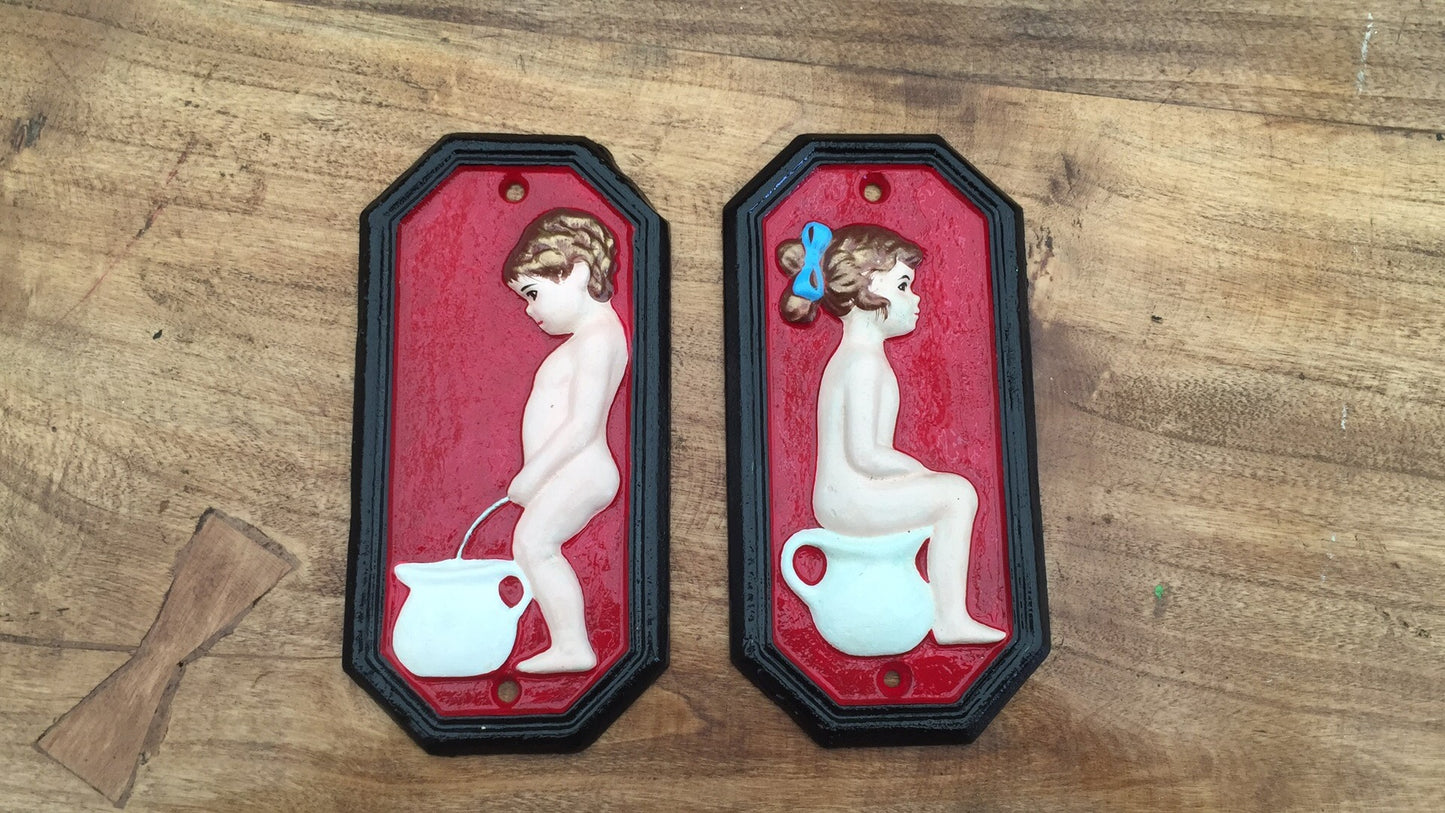 Boy & Girl Toilet  Signs