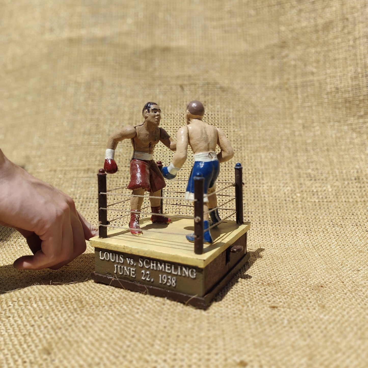 Boxing Ring Mechanical Bank