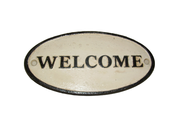 Sign - Welcome