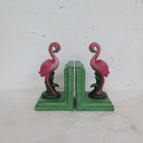 Small Flamingo Bookends