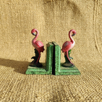 Small Flamingo Bookends