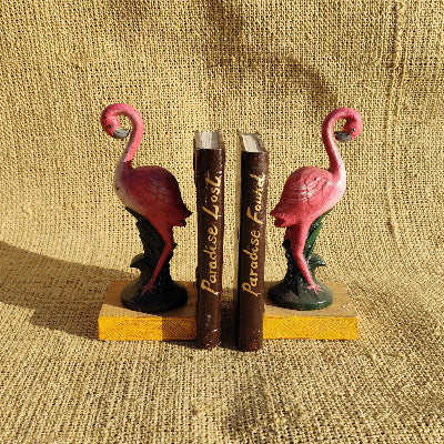 Large Flamingo Bookends