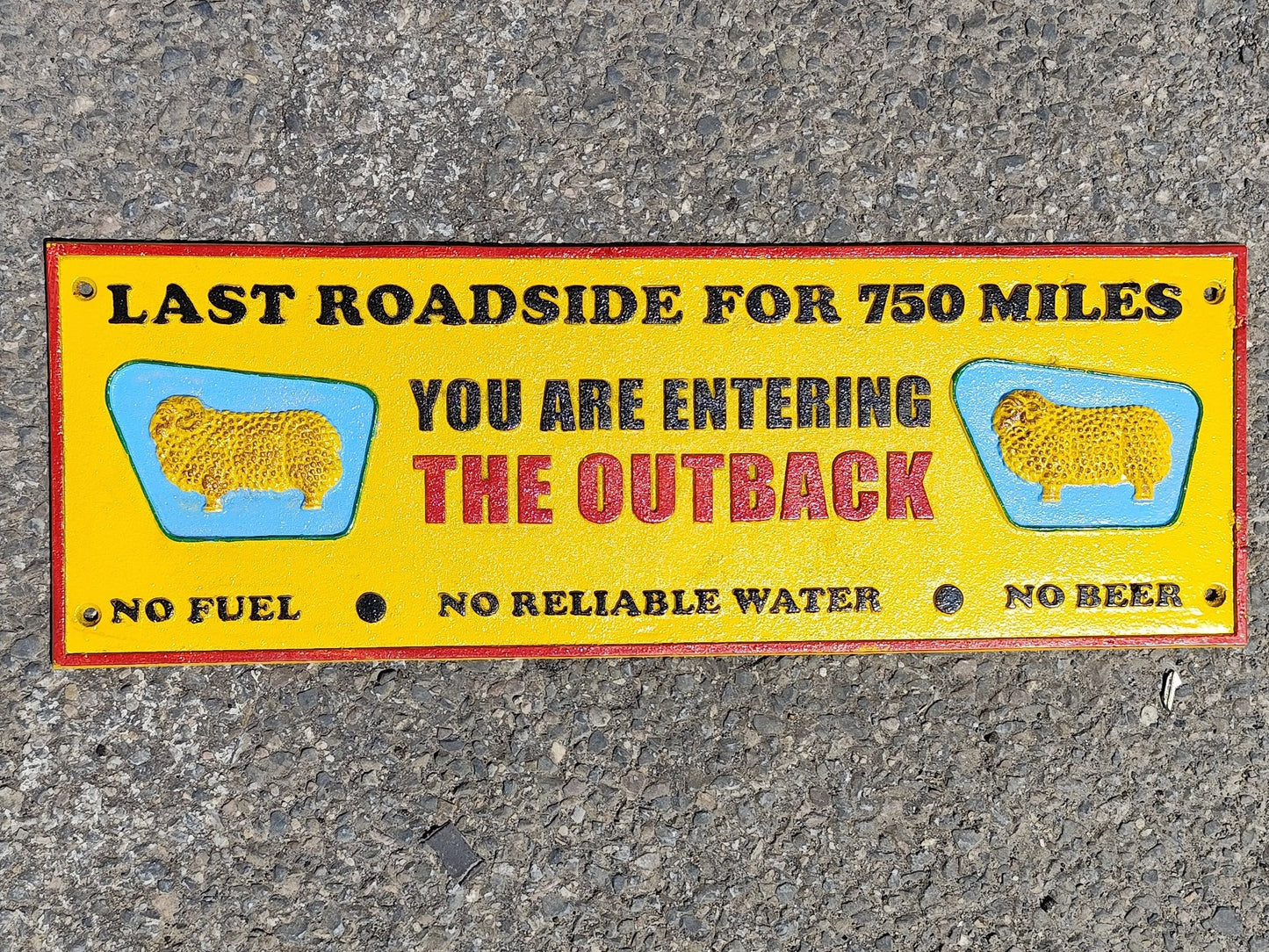 GF Outback Sign 50CM