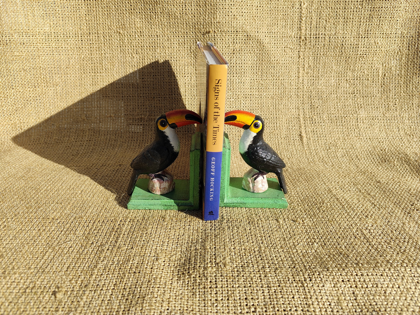 Toucan Bookends with Large Base