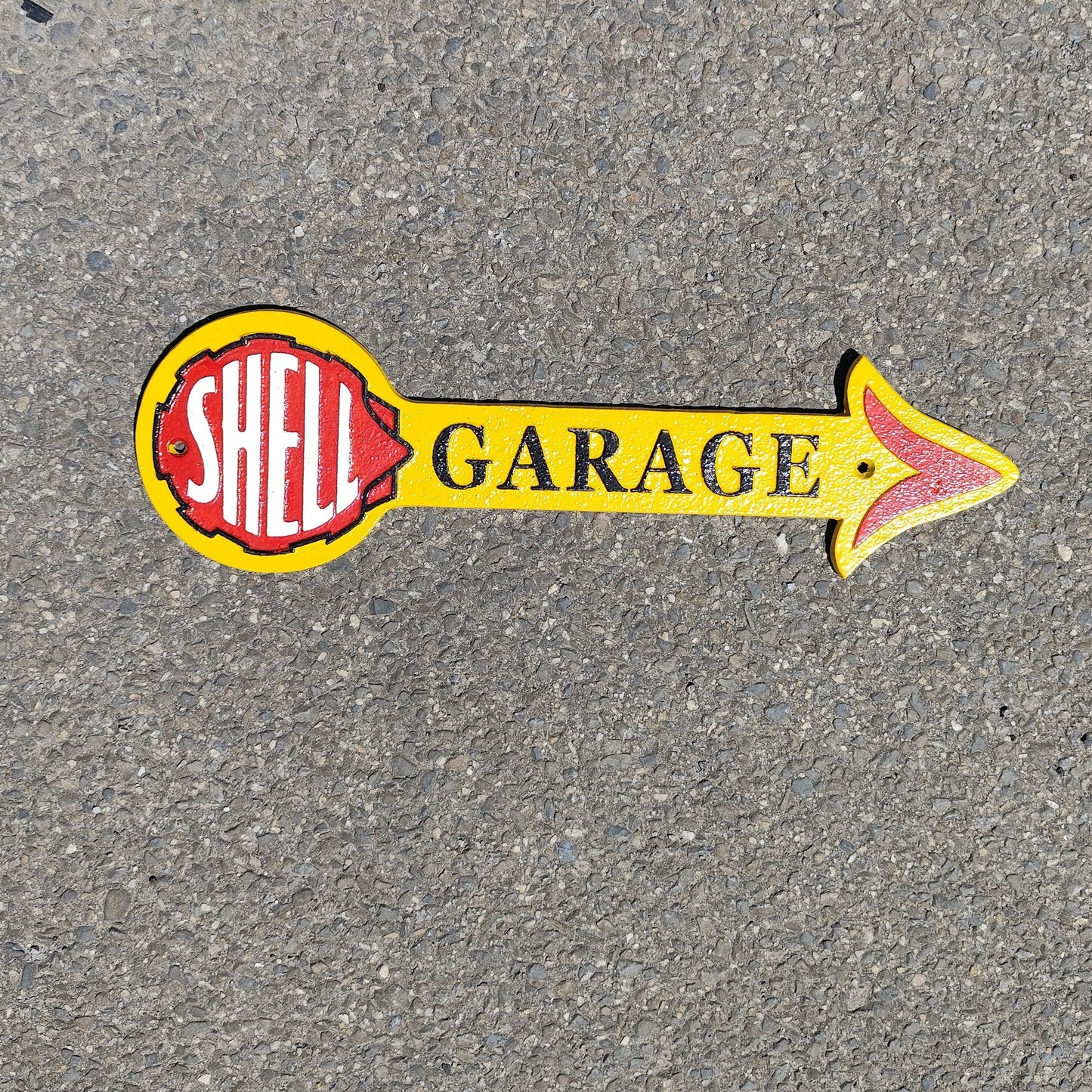 Shell Garage Sign