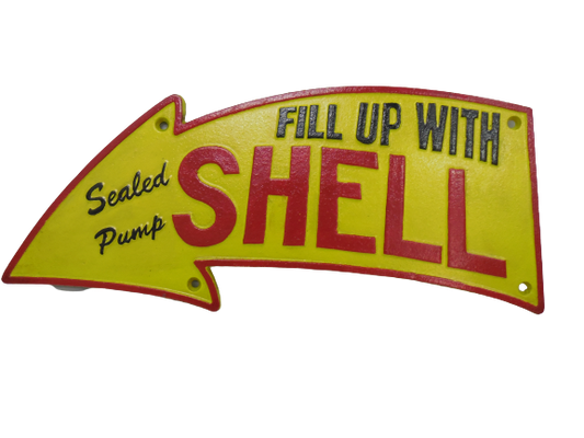 Large Shell Arrow Sign