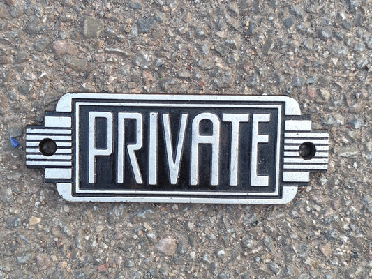 Art Deco Sign - PRIVATE