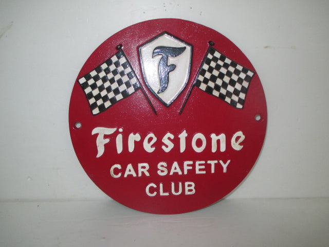 Firestone Car Safety Club Sign