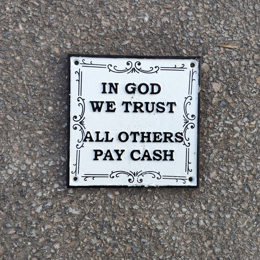 In God We Trust Sign