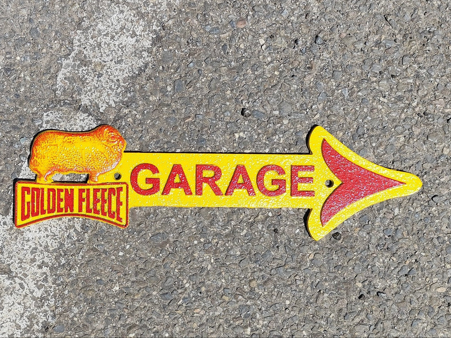 Golden Fleece Garage Sign