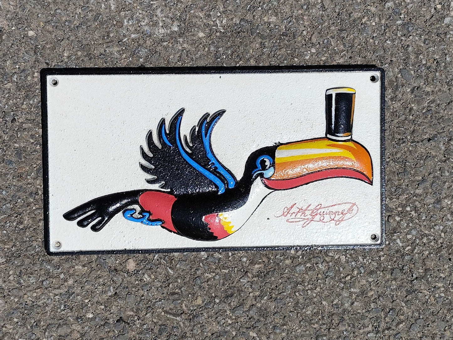 Toucan Flying Sign