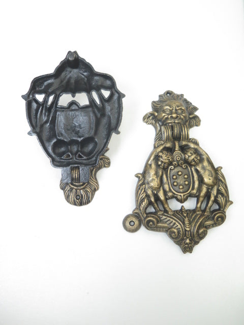 Cherub and Face Doorknocker