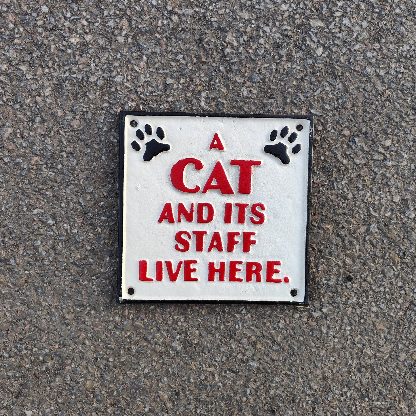 Cat and Staff Sign