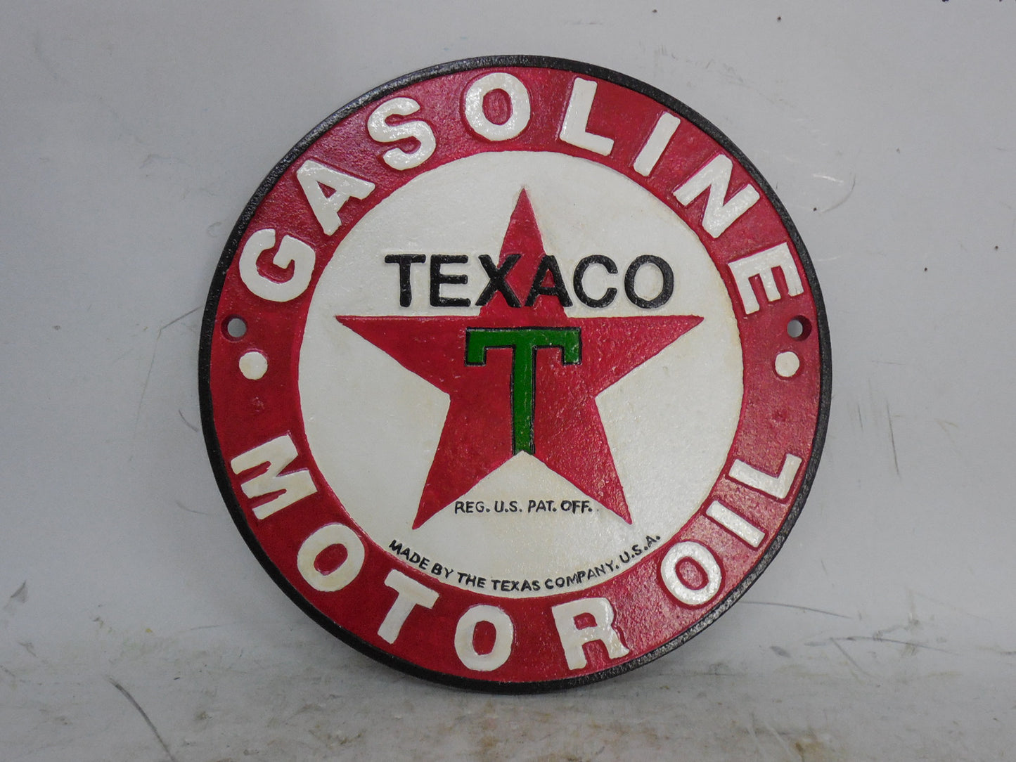 Tex Motor Oil Round Sign