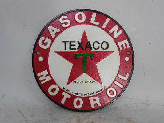 Texaco Motor Oil Round Sign