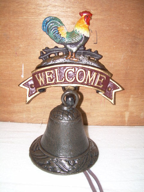 Small Rooster Welcome Bell