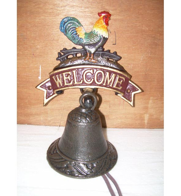 Small Rooster Welcome Bell