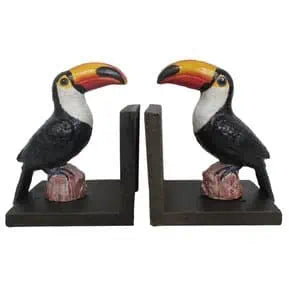 Toucan Bookends with Large Base