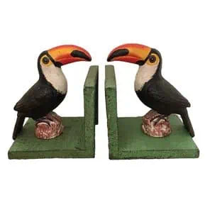 Toucan Bookends with Large Base