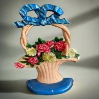 Flower  Basket  Doorstop