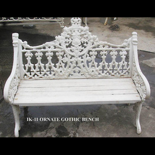 Cast Iron Ornate Gothic Bench