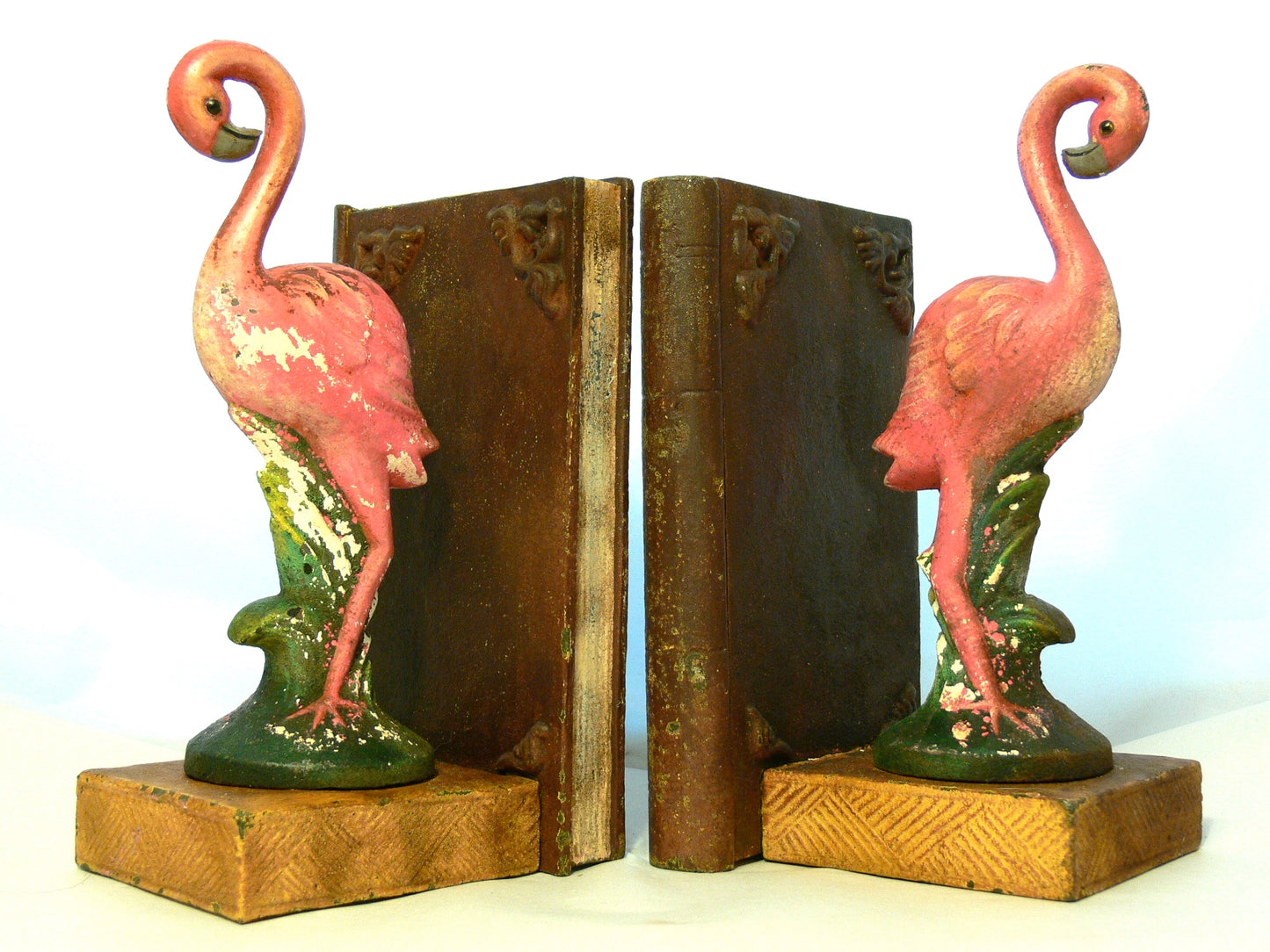 Large Flamingo Bookends